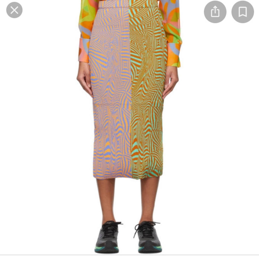 Julia Heuer Blue and Green Ekke Skirt